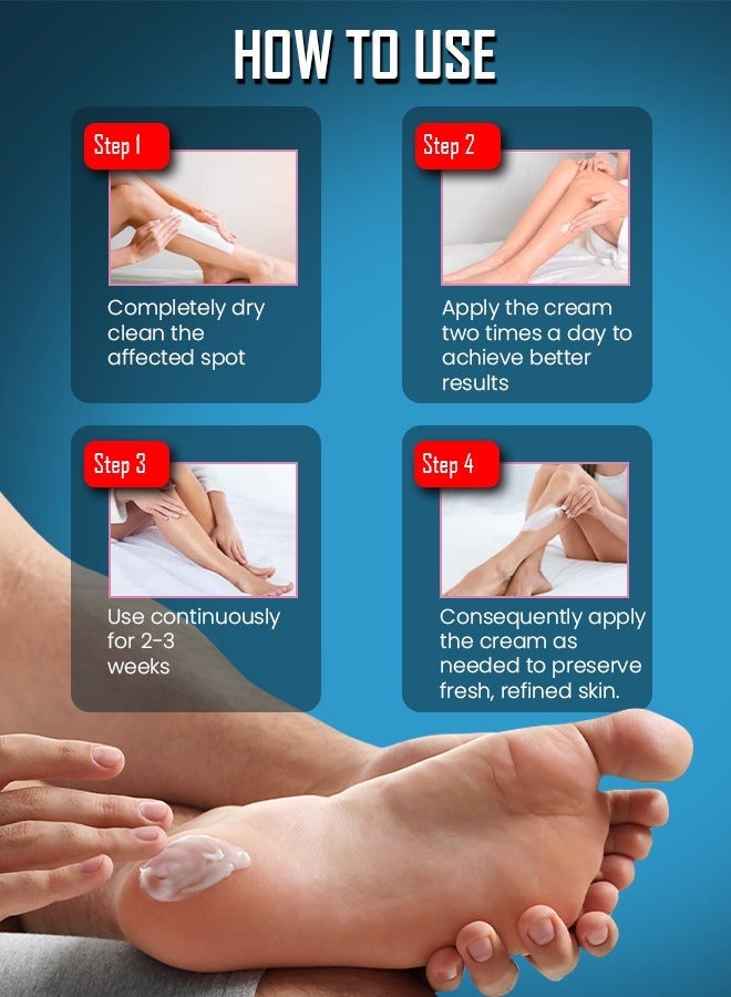 NIKITA.VIVI كريم يوريا 150 جرام 42% مع حمض الساليسيليك لعلاج تشققات القدمين واليدين وإزالة الكالو وكريم اليدين وكريم القدمين لتشققات كعب القدم والمرفقين والأظافر والركب ومرطب البشرة مع أقصى قوة - Image 5